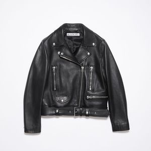 Acne Studios Biker Leather Jacket Size 36